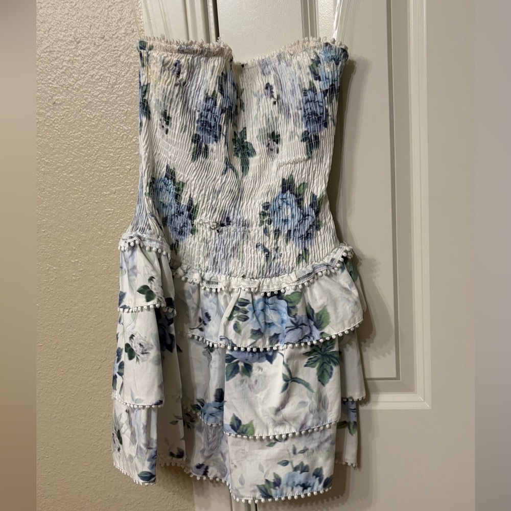Hoco/ Sadie’s Princess Polly Blue Floral Mini Dress Size 4/S